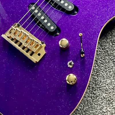 Tom Anderson Guitarworks Drop Top 7 String 2001 - Purple Sparkle 1 of 17 Built! image 1