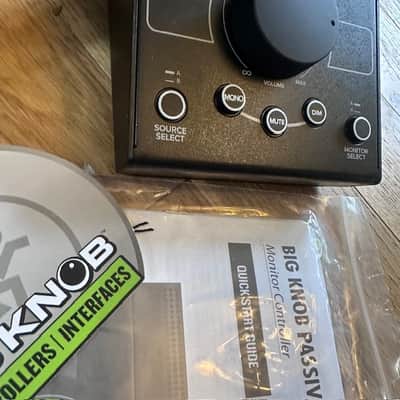 LNIB Mackie Big Knob Limited edition Black w/ two TRS 1/4” to XLR balanced cables image 14