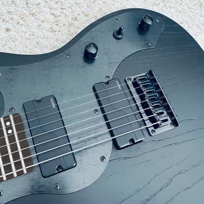 FGN J-Standard Iliad JIL72ASHDEG 7-String Electric Guitar w/ Bag - Open Pore Black image 6