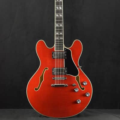 Eastman T486-RD 16" Thinline Seymour Duncan Red Truetone Gloss image 2