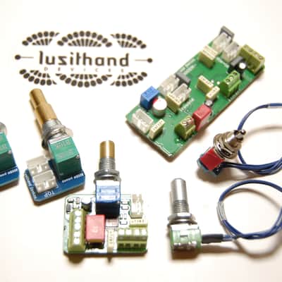 Lusithand Devices 800 BMF on board bass preamp back cavity mounting image 1