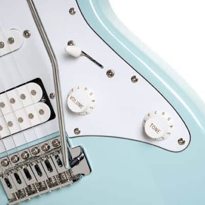 Cort G200SKB G Series 200 Double Cutaway Electric Guitar. Sky Blue image 16