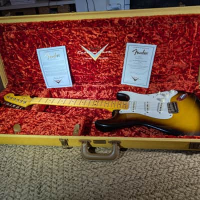 Fender Stratocaster 1957 - Masterbuilt Dennis Galuszka Sunburst image 2