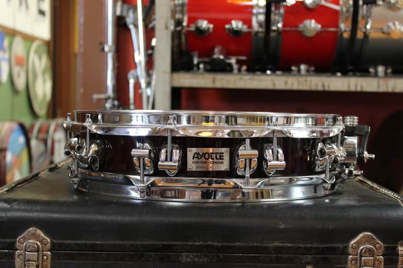Ayotte 3.5x14 Piccolo Snare Drum in Dark Brown Lacquer image 1