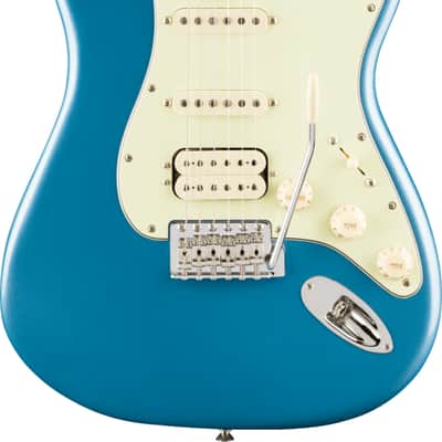 Fender American Professional Classic Stratocaster HSS Electric Guitar, Maple Fingerboard, Faded Lake Placid Blue image 8