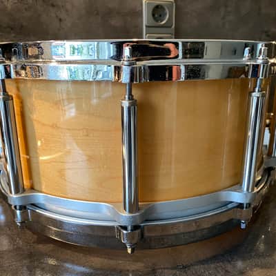 Pearl M-914D Freefloater snare 14x6.5” 90’s - Natural maple image 8