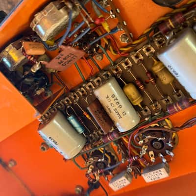 1969 Orange Matamp ORST50 Serial #008 w/ Matching 4x12 image 5