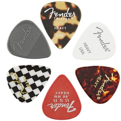 Fender Material Medley Guitar Picks - Heavy (6 Pack) image 1