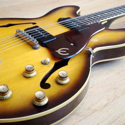 1961 Epiphone Casino E-230TD Vintage Electric Guitar by Gibson, Sunburst ES-330 w/ hsc image 9