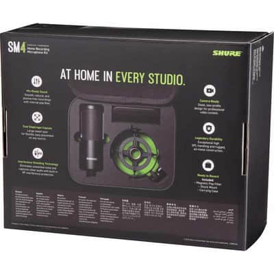 SHURE SM4-K-KIT SM4 avec suspension, anti-pop et mallette image 6