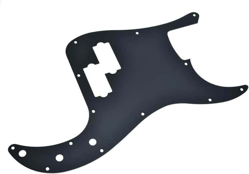 Precision Style Bass Matte Aluminum Pickguard - Black image 1