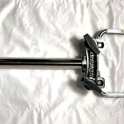 Ludwig 70s 781-2 19" Double Tom Holder w/3D Printed Reproduction #2847 Ludwig Logo Black T-Handles  - LDTH-107 image 3