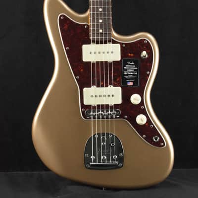 Mint Fender American Professional Classic Jazzmaster Faded Firemist Gold Rosewood Fingerboard image 1