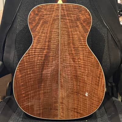 Santa Cruz OM Grand Figured Walnut and Adirondack Spruce Custom image 10