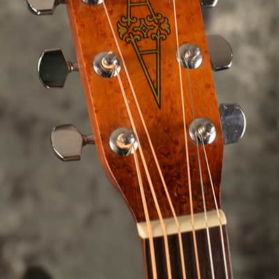 Alvarez Vintage 5031 Dreadnought Acoustic Beautiful Birdseye Maple Sunburst Body w case included image 2
