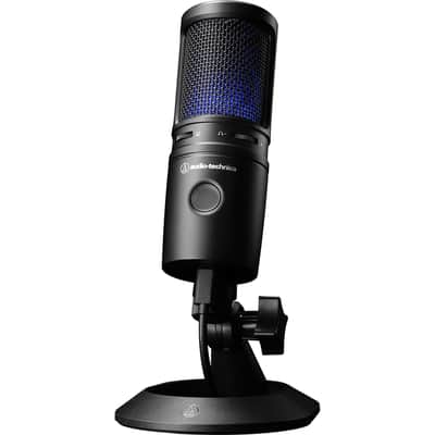 Audio-Technica AT2020USB-X Cardioid Condenser USB Microphone for Content Creators, Black image 2