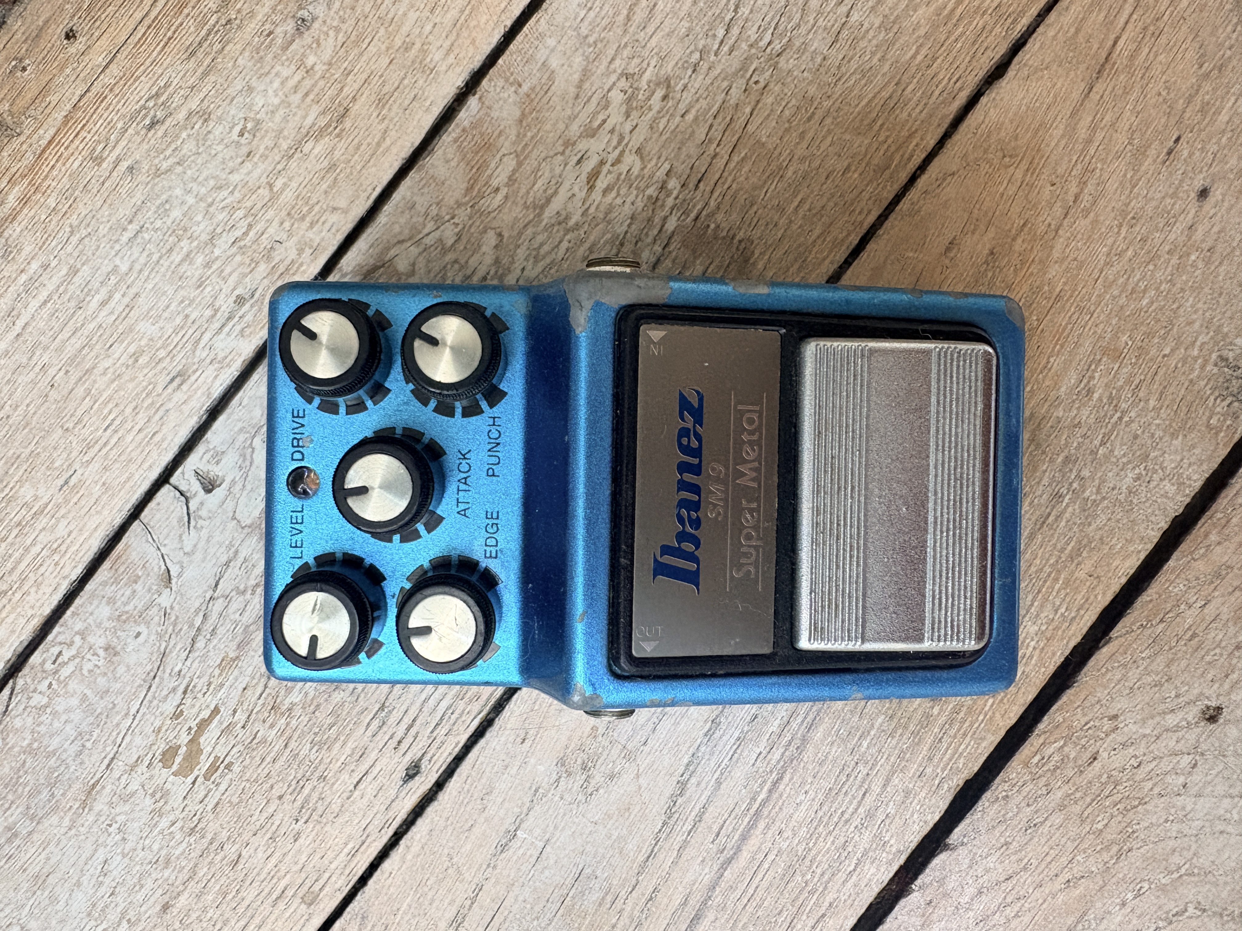Ibanez SM-9 Super Metal 1980s - Blue Vintage Distortion Overdrive Fuzz Ped