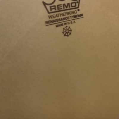 Remo 25" Renaissance Hazy Timpani Head w/ Aluminum Insert Ring (RC-2500-RA)- White image 5