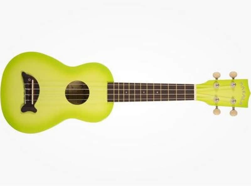Kala MK-SD/GRNBURST Makala Dolphin Soprano Ukulele Green Apple Burst NEW image 1