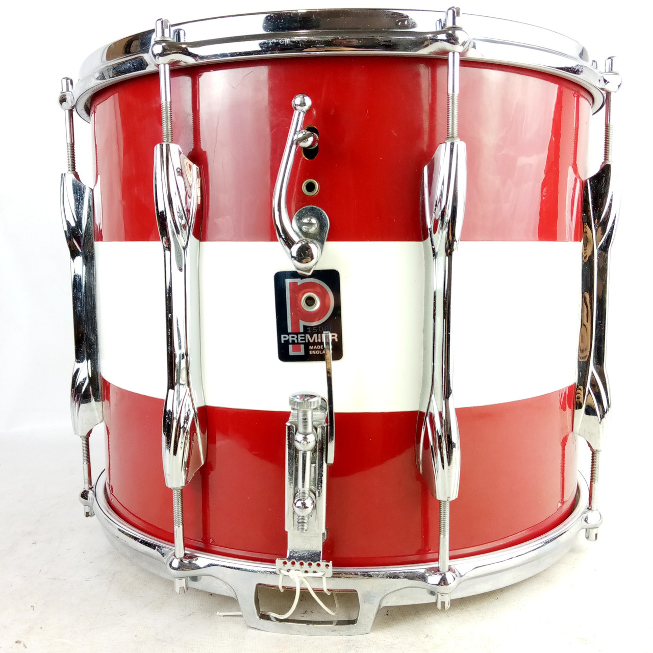 Premier 12x14" Marching Snare Drum Top-Parallel Throw-Off 3Ply African Mahogany — main photograph