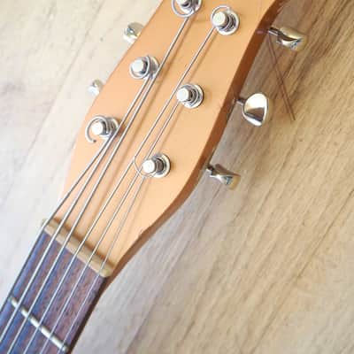 Jerry Jones Neptune Longhorn Baritone Six String Electric Bass 6 Copper w/ ohsc image 4
