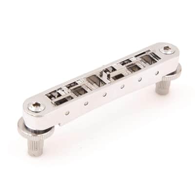 Tone Ninja Class-A Locking Aluminum Nashville TOM Bridge USA Made, Chrome image 2