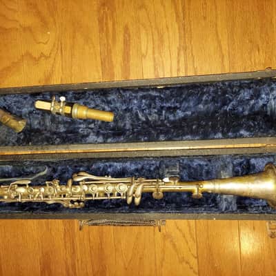Vintage Henri Lavella American metal clarinet with case/neck/mouthpiece, USA image 1