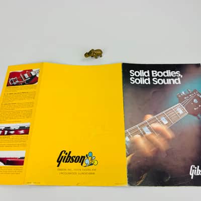 Gibson Solid Bodies Solid Sound SG Guitar Foldout Brochure 1972 image 5