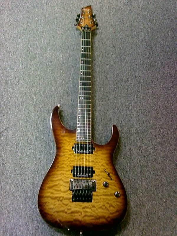 Schecter Banshee FR-P Floyd Rose Electric Guitar - Vintage Sunburst image 1