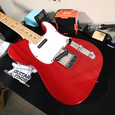 1992 G&L USA ASAT Classic Transparent Red Maple Neck image 17