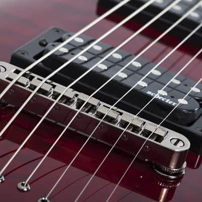 Schecter Omen Extreme-7 Electric Guitar - Black Cherry (2008) image 4