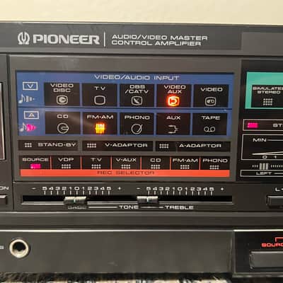 Vintage Pioneer SA-V70 1986 Receiver with Detachable Remote- Black image 8