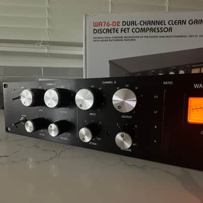 Warm Audio WA76-D2 Stereo FET Compressor 2024 - Present - Black image 2