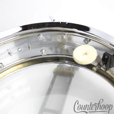 *Rogers Dynasonic 14x5"Snare Drum Brass COB 10Lug Vintage 70s 5-Line Script USA* image 12