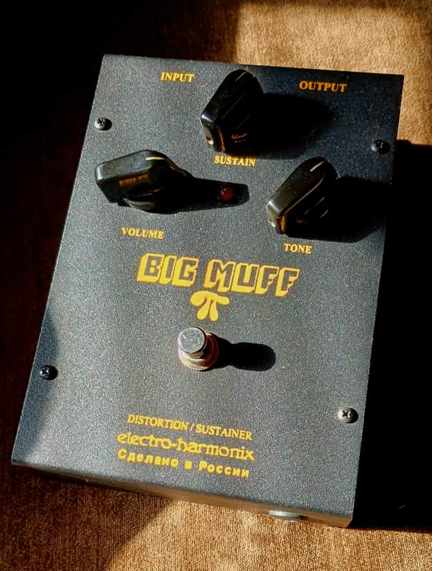 Electro-Harmonix Big Muff Pi V7 mod w/ 9v power jack Sovtek Russian image 1