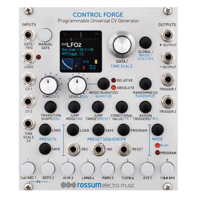 Rossum Electro-Music Control Forge Programmable CV Generator Eurorack Module