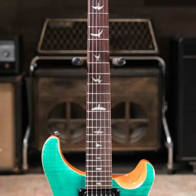 PRS SE Custom 24 Electric Guitar - Turquoise with Gig Bag image 4