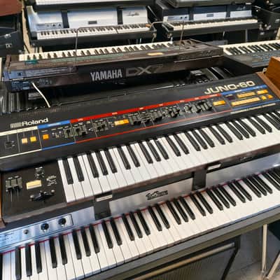 Roland Juno-60 61-Key Polyphonic Synthesizer 1982 - 1984 - Black