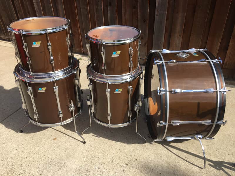 Vintage 1970 Ludwig Mach Lug Classic Maple 28-14-15-16-18 Drum Set image 1