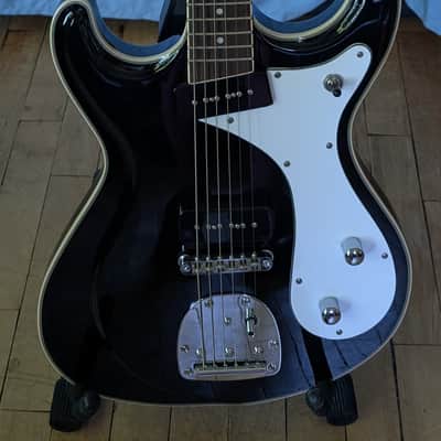 Eastwood Sidejack Baritone DLX with Chrome Hardware 2010s Black image 2