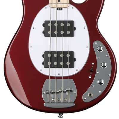 Sterling By Music Man StingRay RAY4HH Bass Guitar - Candy Apple Red image 1