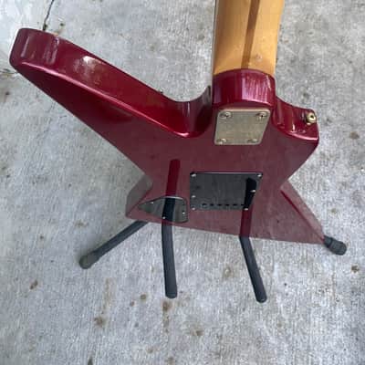 Aria II Delux Custom Explorer 1980s - Burgundy image 21