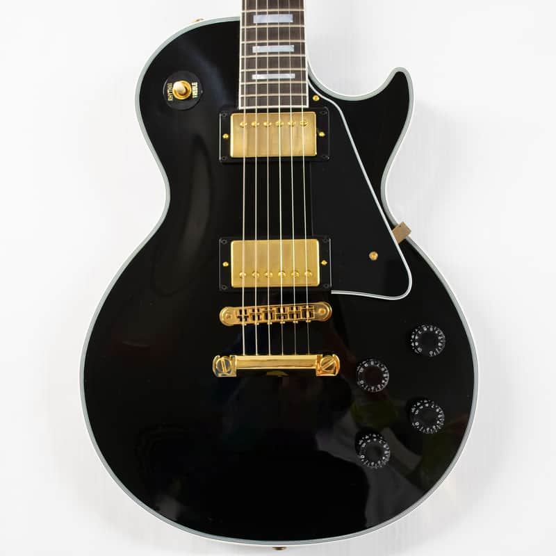 Gibson Custom Les Paul Custom - Ebony with Gold Hardware image 1