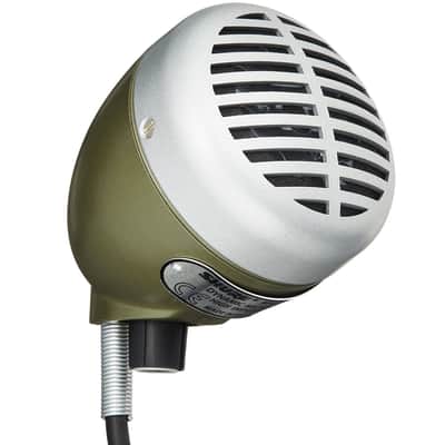 Shure 520DX Green Bullet Classic Harmonica Microphone w/ cable image 5