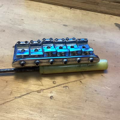 Fender Stratocaster telecaster hardtail bridge 1980 - Chrome image 2