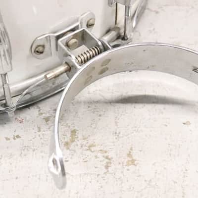 Ludwig 12x15 Marching Snare Drum White Cortex Vintage 1970's image 4