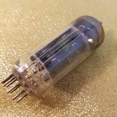 Tung-Sol etc. Matched Pair (2) black plate 6CG7 tNOS AT1000 TESTED Vacuum Tubes dual triode 1954-1960 image 13