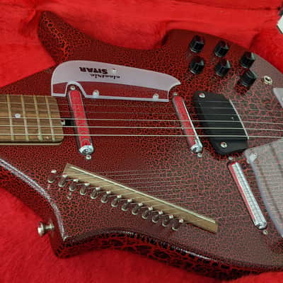 Jerry Jones  Master Electric Sitar Red Crackle w/OHSC / Super Clean / Free Shipping image 3