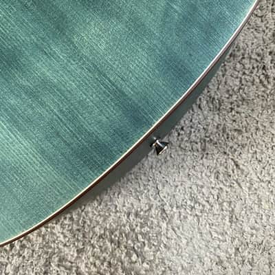 S.Yairi 40 Inch OM Acoustic Guitar in Blue Green, Spruce Top, Rosewood Fingerboard image 4
