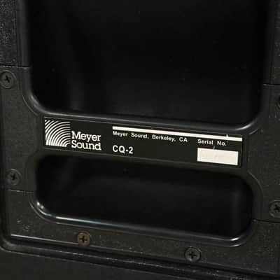 Meyer Sound CQ-2 Narrow Coverage Main Loudspeaker (PAIR) CG014Q9 *ASK FOR SHIPPING* image 9